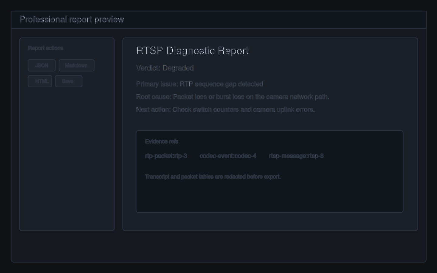 Report preview