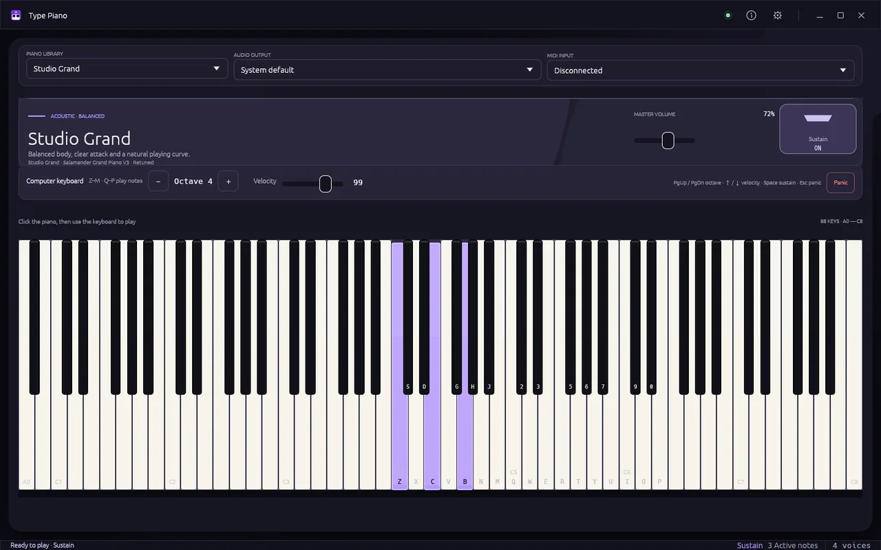 Computer keyboard performance
